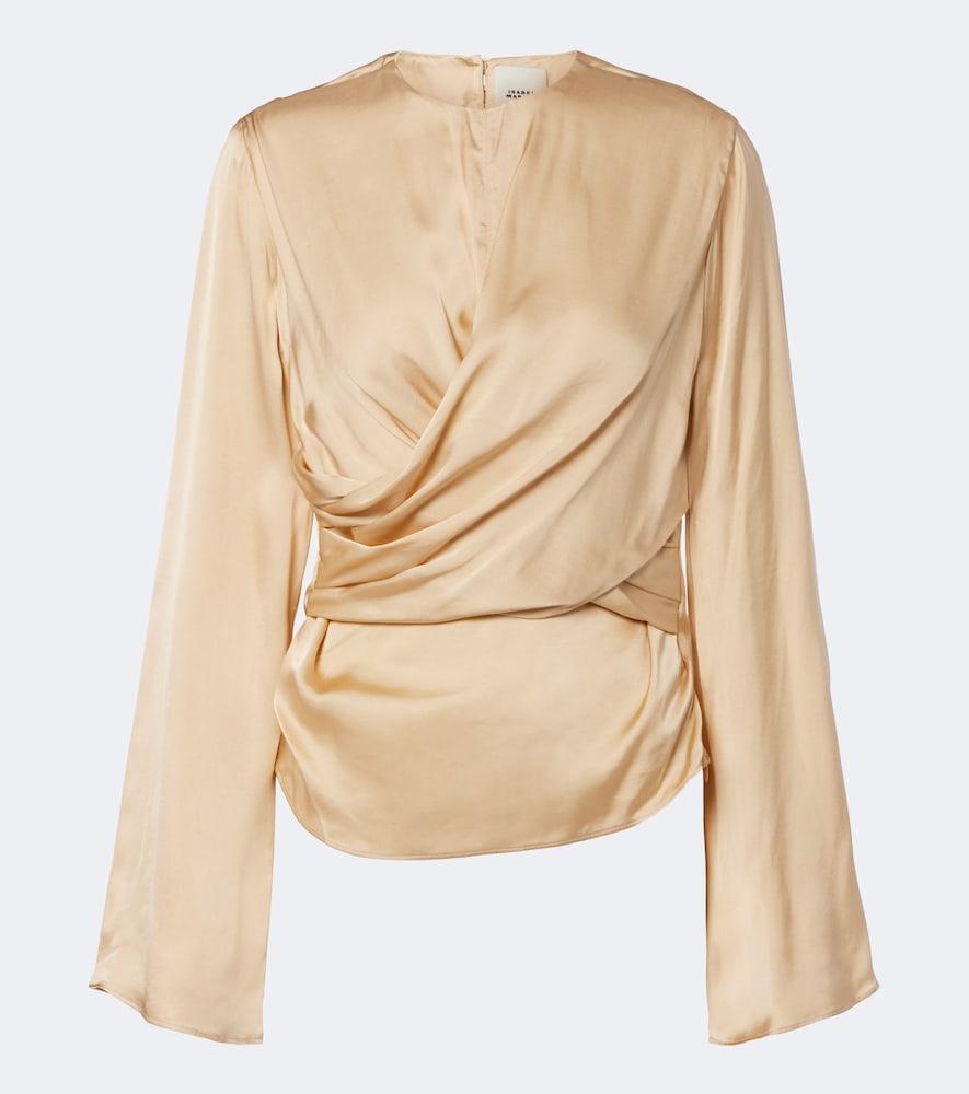isabel marant neame draped satin top