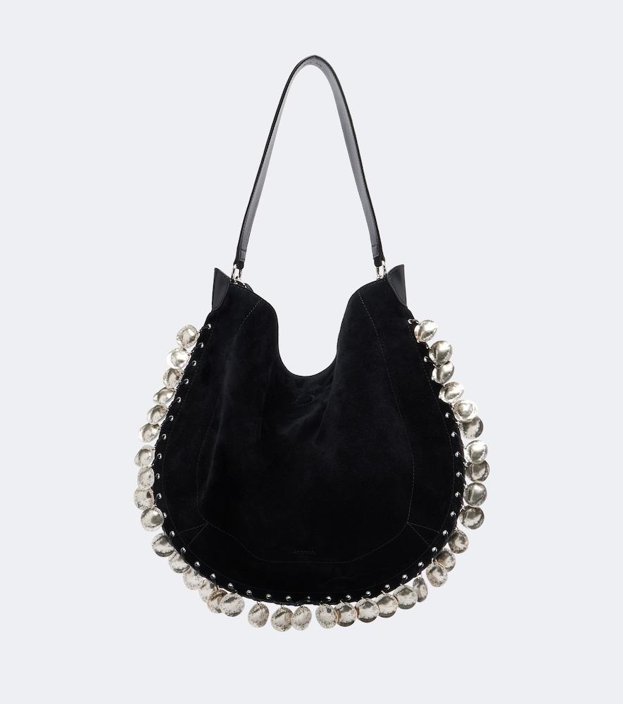 isabel marant oskan soft medium suede shoulder bag