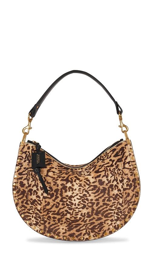 isabel marant oskan soft zip bag in brown.
