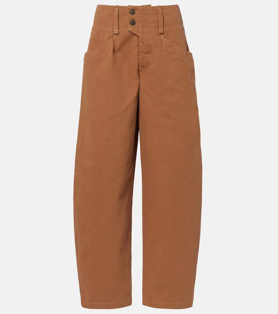 isabel marant oumaya barrel-leg jeans
