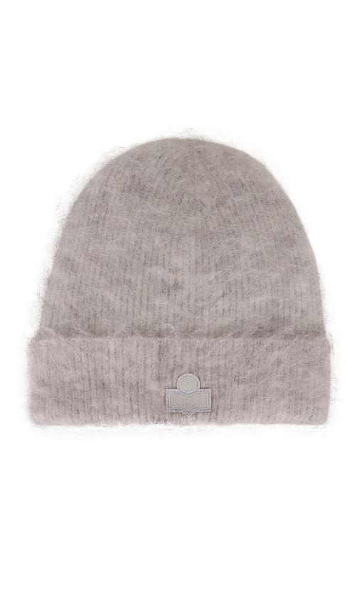 isabel marant peeta beanie in grey.