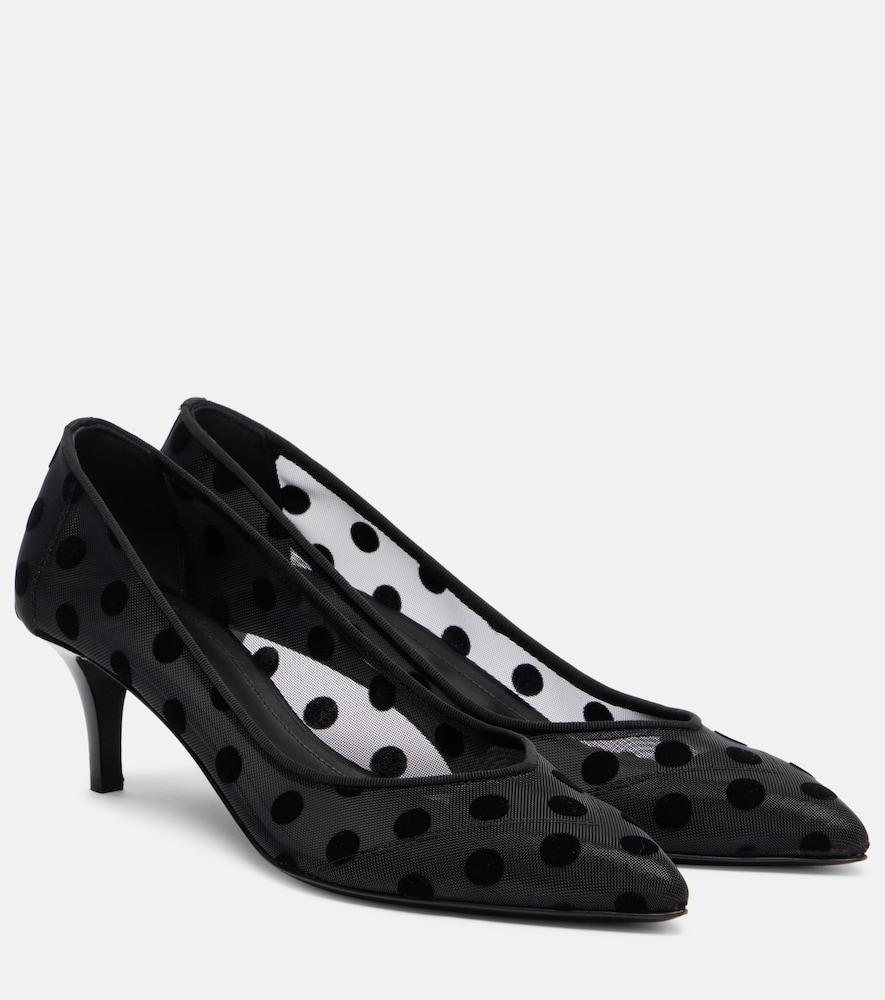 isabel marant peleo 55 polka-dot mesh pumps