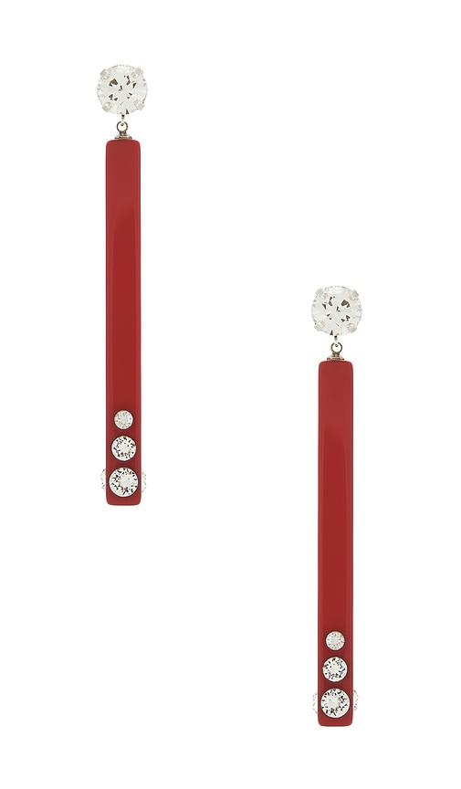 isabel marant pendant in red.