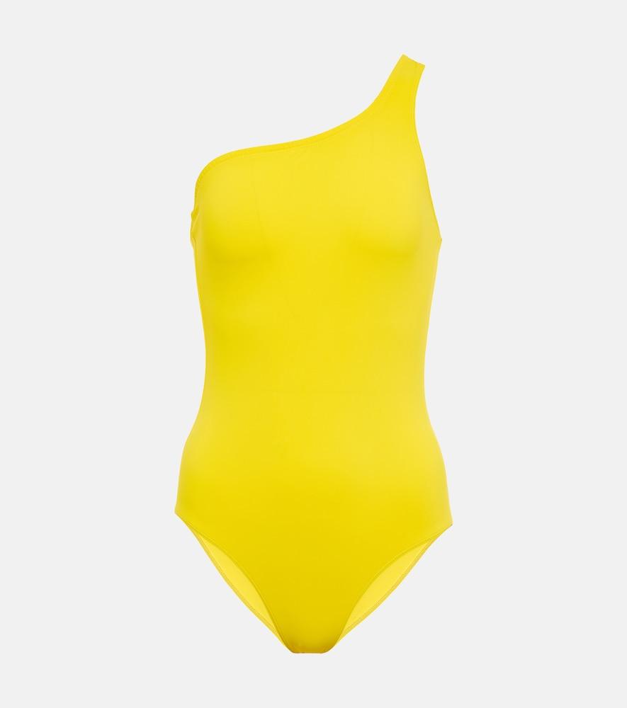 isabel marant sage one-shoulder swimsuit