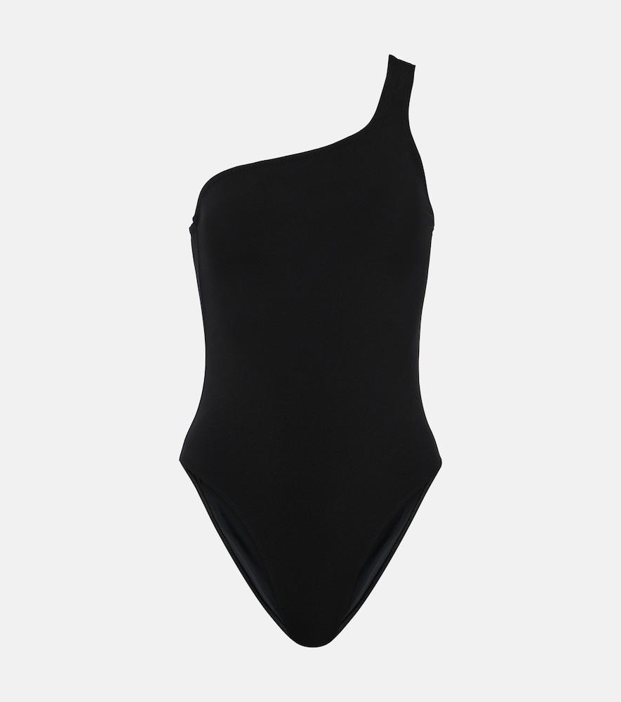 isabel marant sage one-shoulder swimsuit