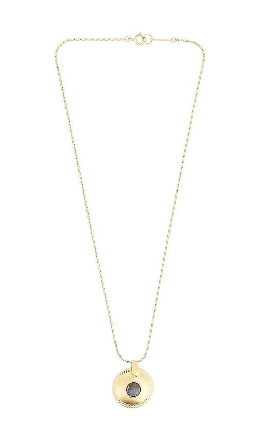 isabel marant short necklace in tan.