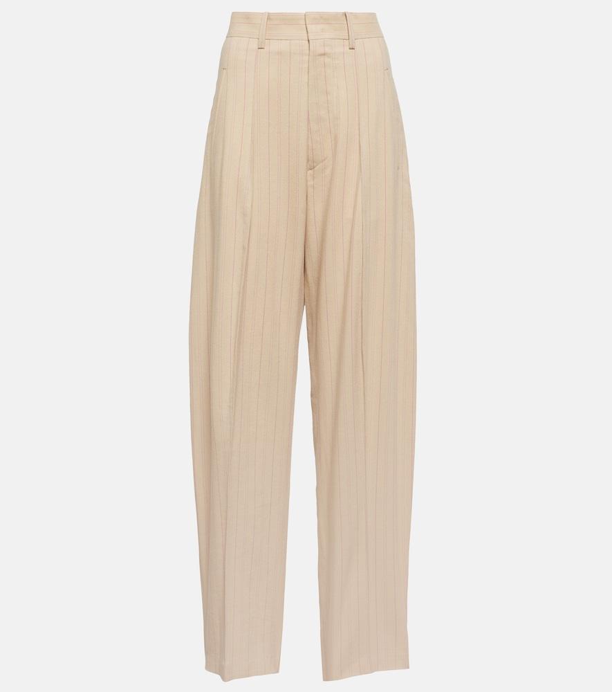 isabel marant sopiavea pinstriped high-rise pants