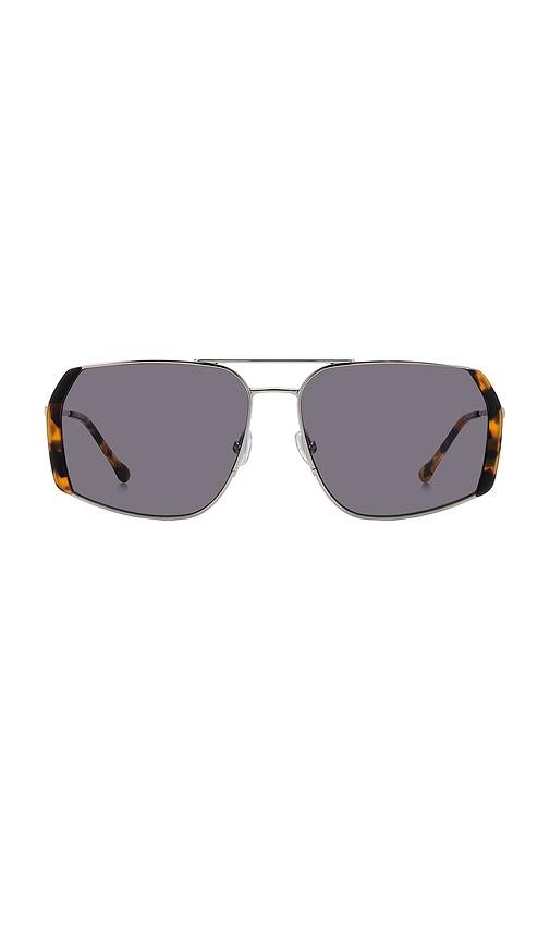 isabel marant square sunglasses in brown.