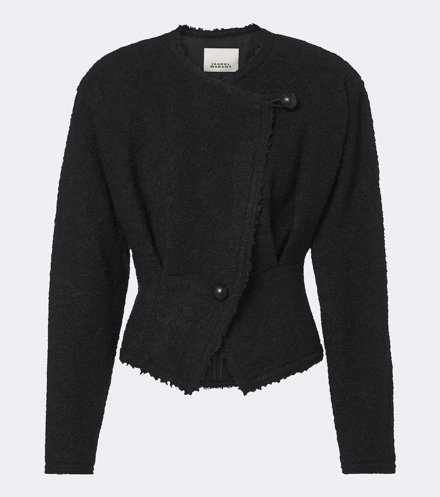 isabel marant suna wool and alpaca-blend bouclé jacket