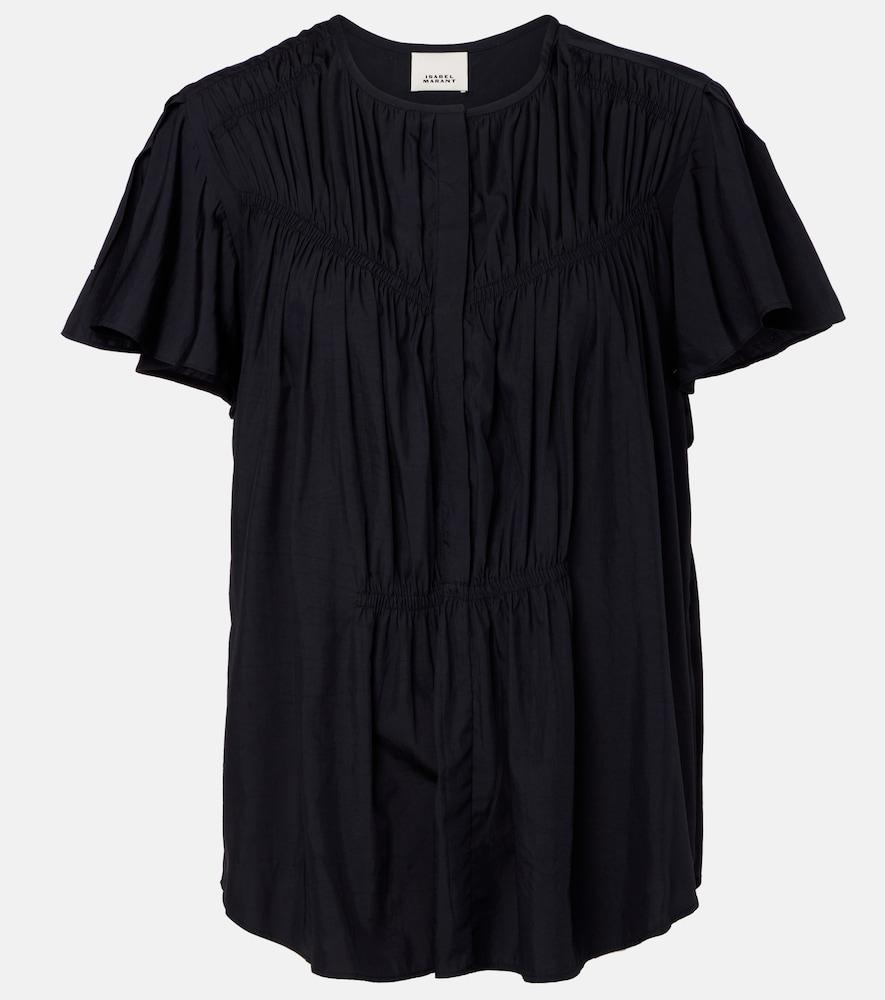 isabel marant synda gathered top