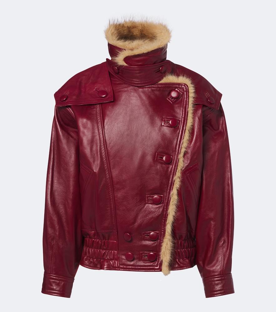 isabel marant valina leather jacket