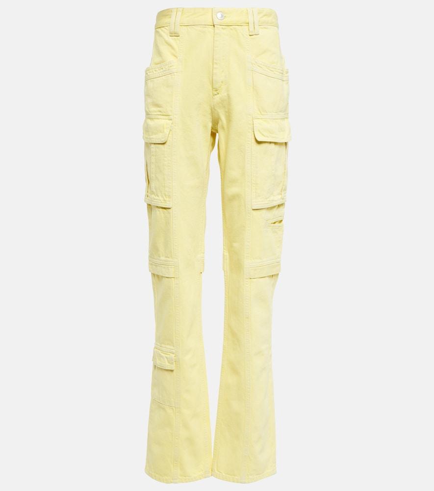 isabel marant vokayo straight-leg cargo jeans