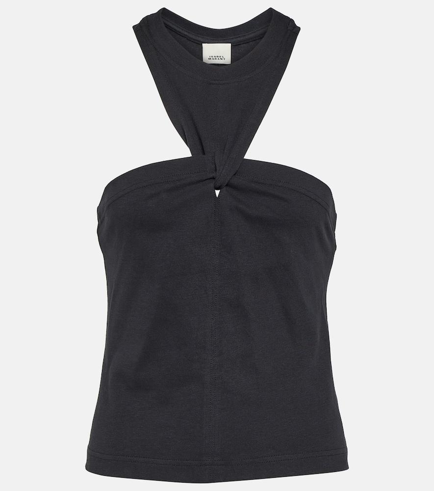 isabel marant zineba cotton jersey top