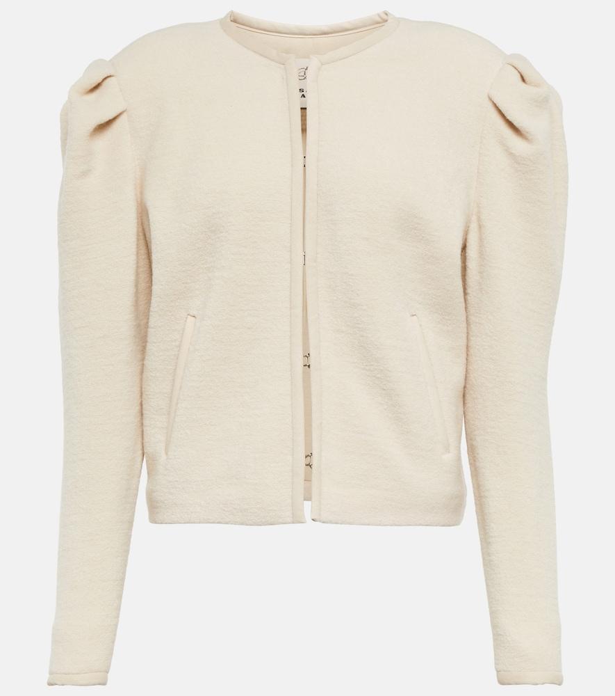 isabel marant zingy wool-blend jacket