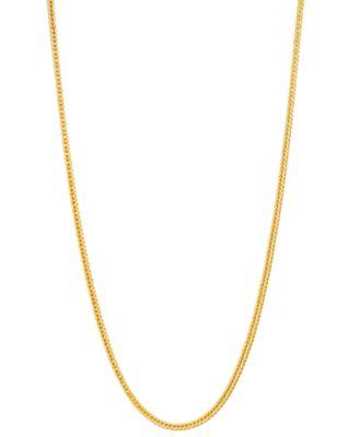 italian gold 18 24 foxtail chain necklace 1 1 3mm in 14k gold