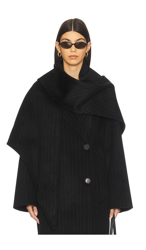 ivy oak ariana head scarf in navy.