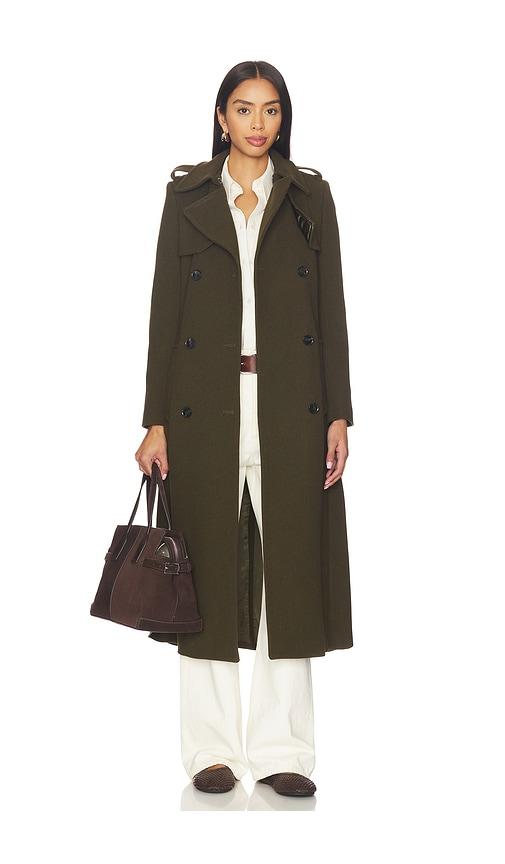 ivy oak charlotte ann coat in olive. - size 32 (also in 36)
