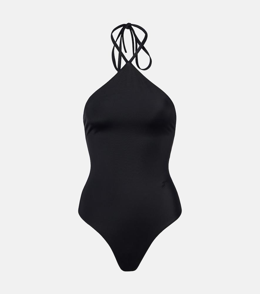 jacquemus bastide halterneck swimsuit