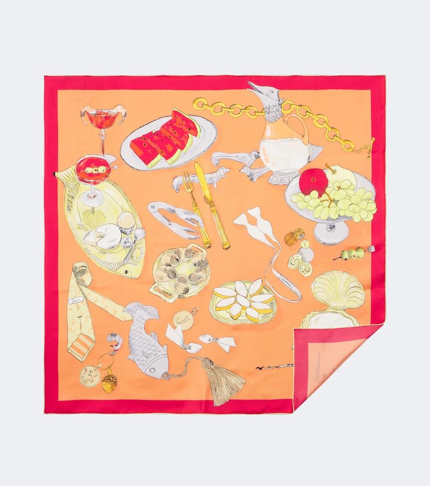 jacquemus cocktail silk scarf