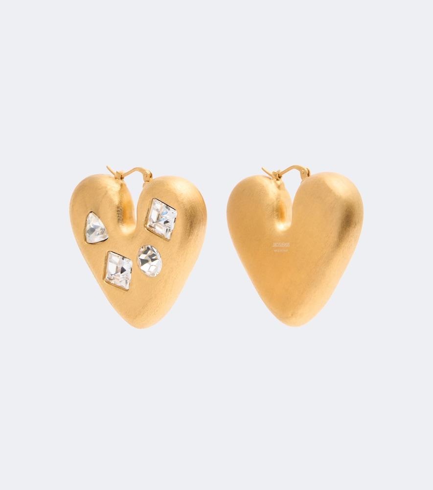 jacquemus coeur embellished earrings