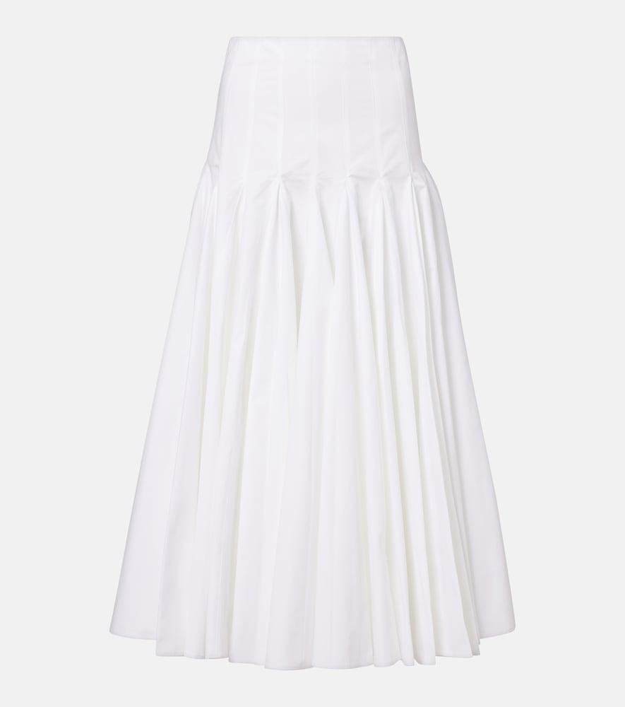 jacquemus cotton jersey midi skirt