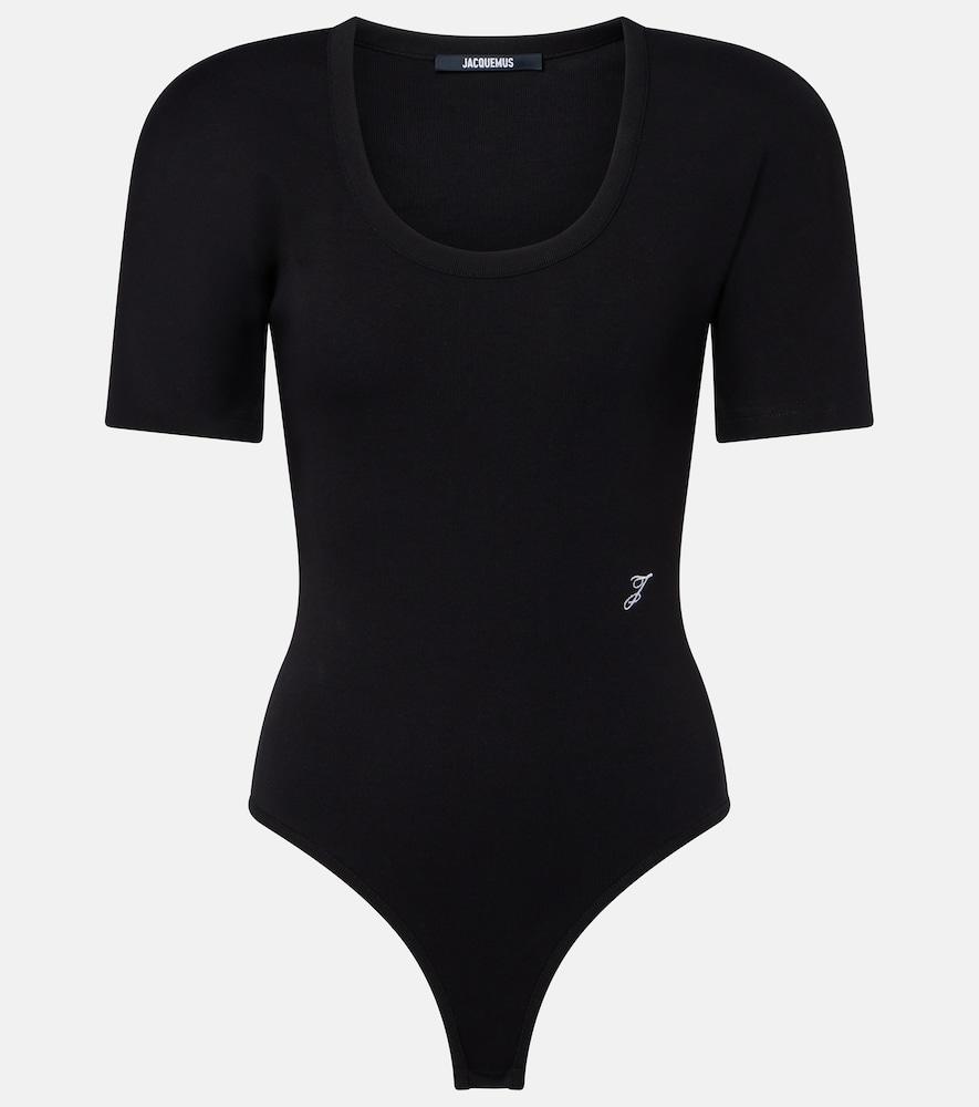 jacquemus embroidered cotton bodysuit