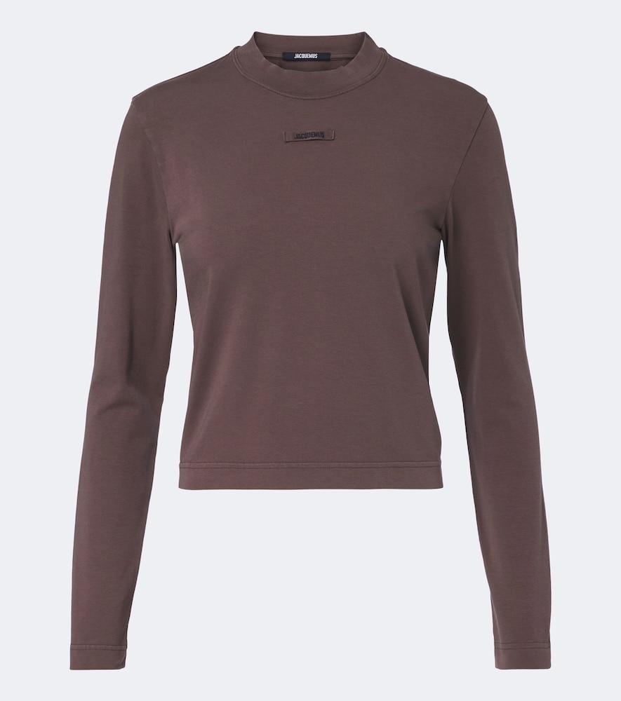 jacquemus gros grain cotton-blend jersey t-shirt