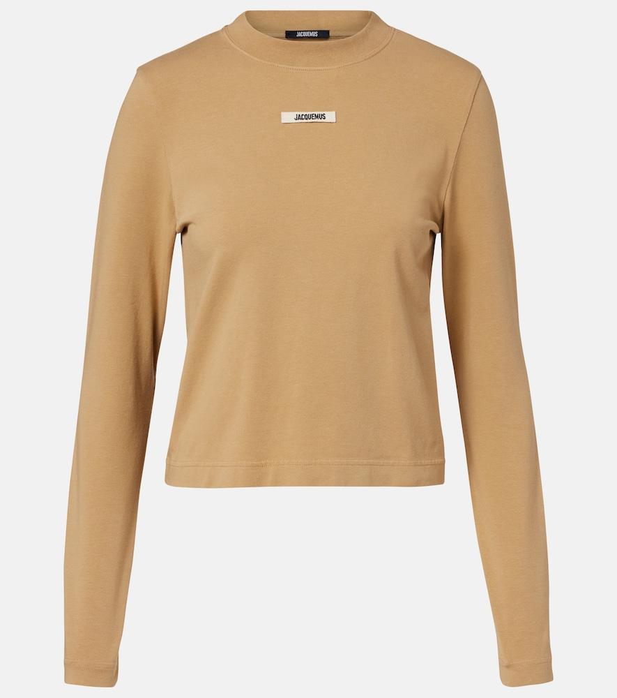 jacquemus gros grain cotton-blend t-shirt