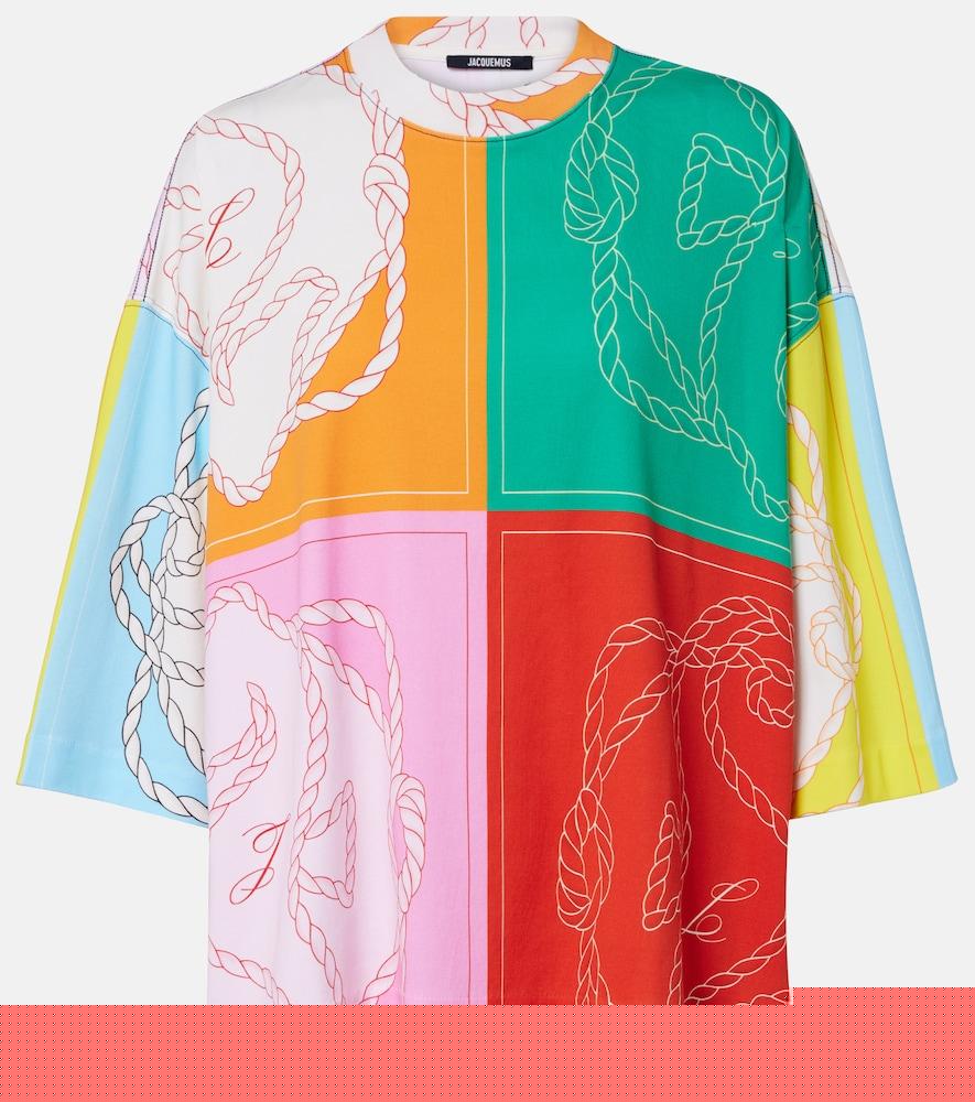 jacquemus hippocampe printed cotton jersey t-shirt