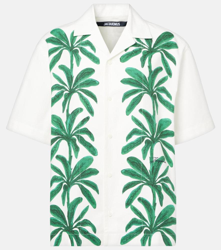 jacquemus jean printed cotton shirt