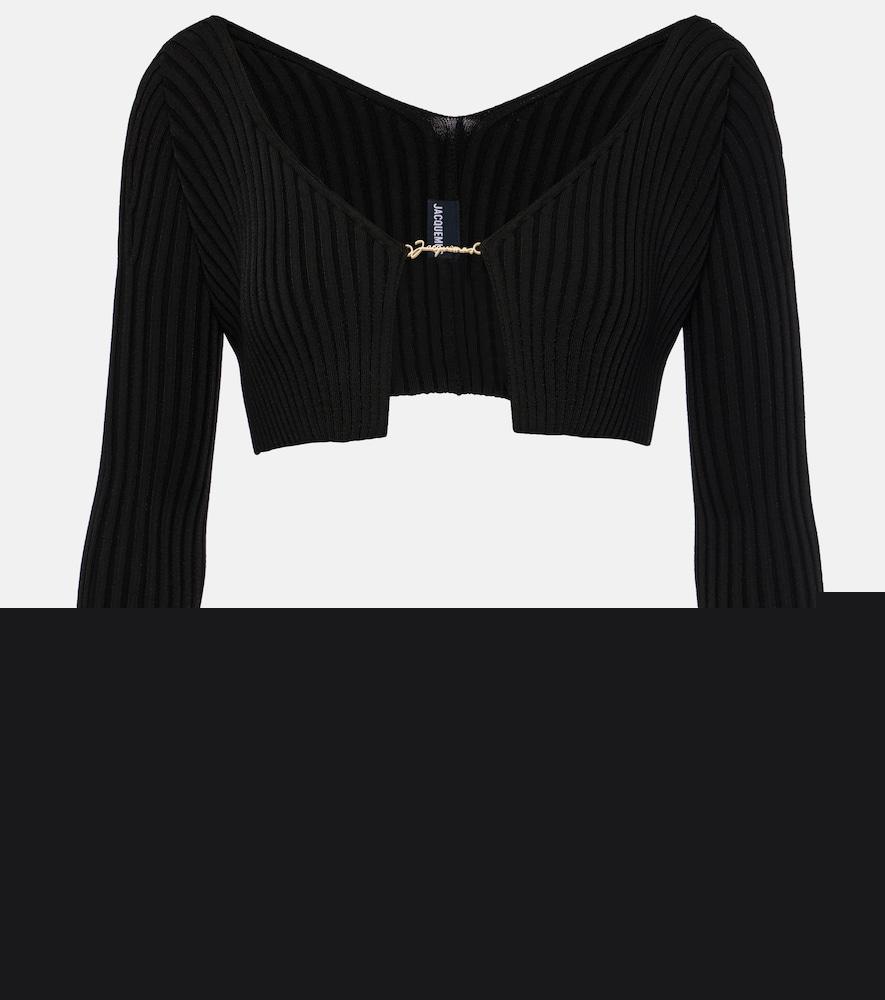 jacquemus la maille pralù ribbed-knit cardigan