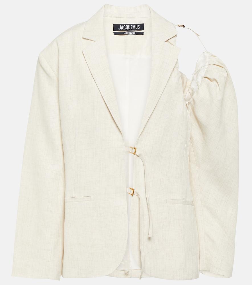 jacquemus la veste galliga linen-blend blazer