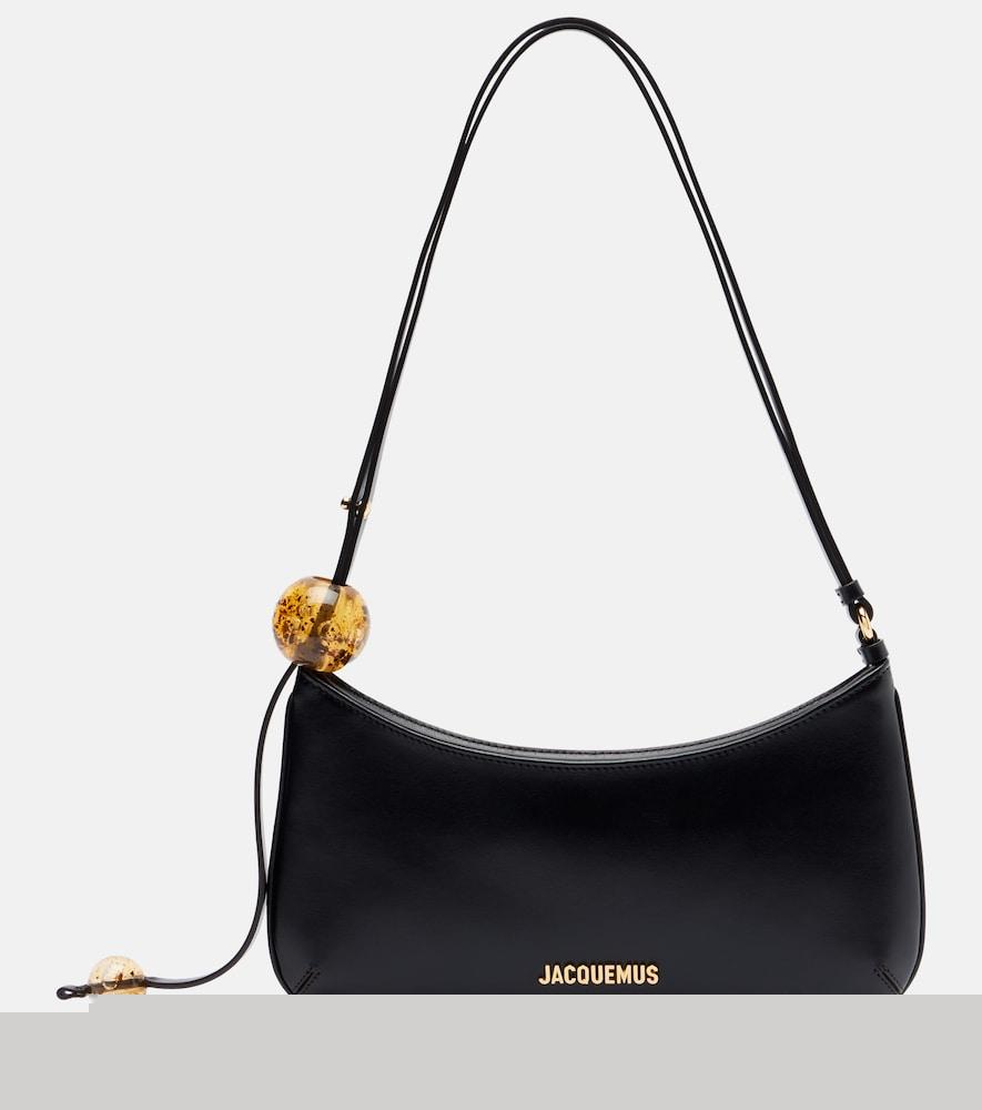 jacquemus le bisou perle small leather shoulder bag