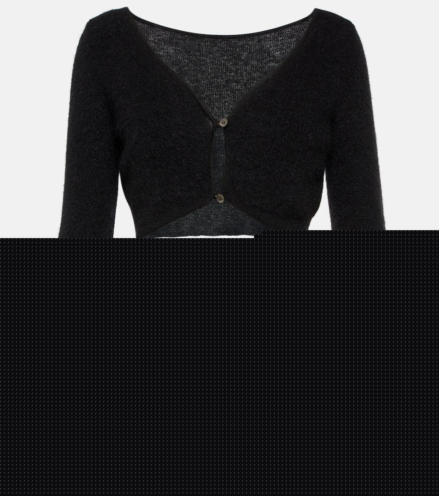 jacquemus le cardigan alzou cropped cardigan