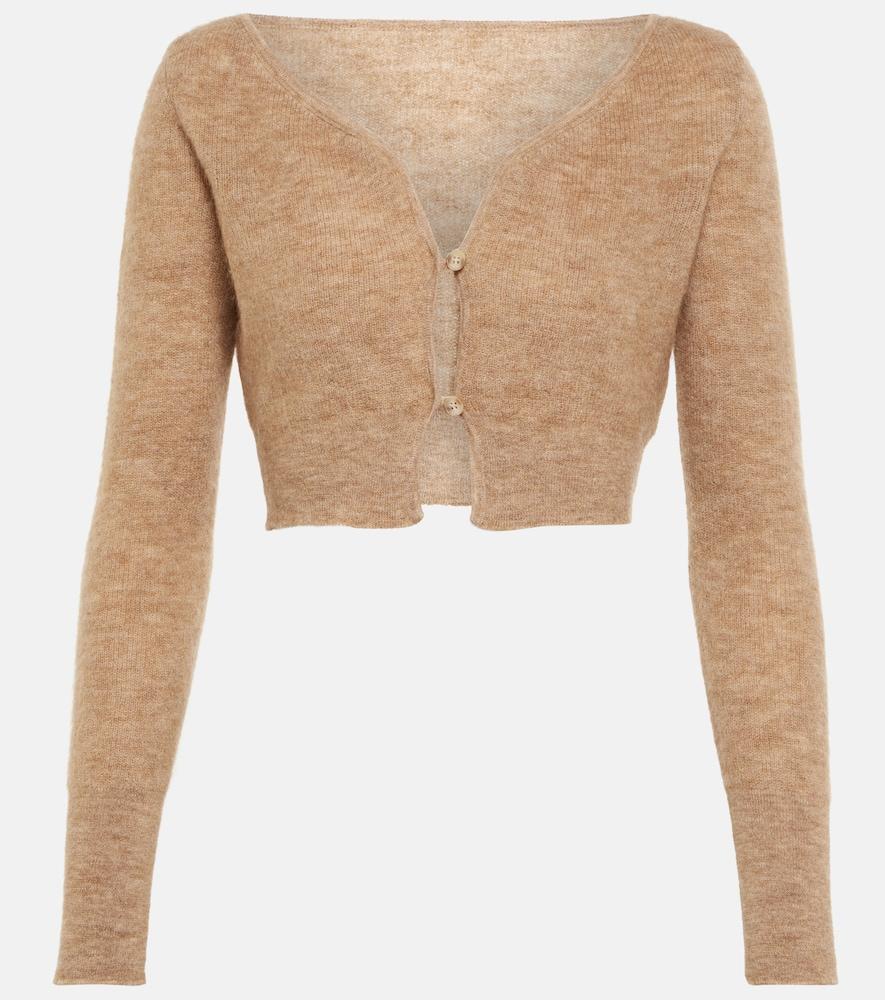 jacquemus le cardigan alzou mohair-blend cardigan