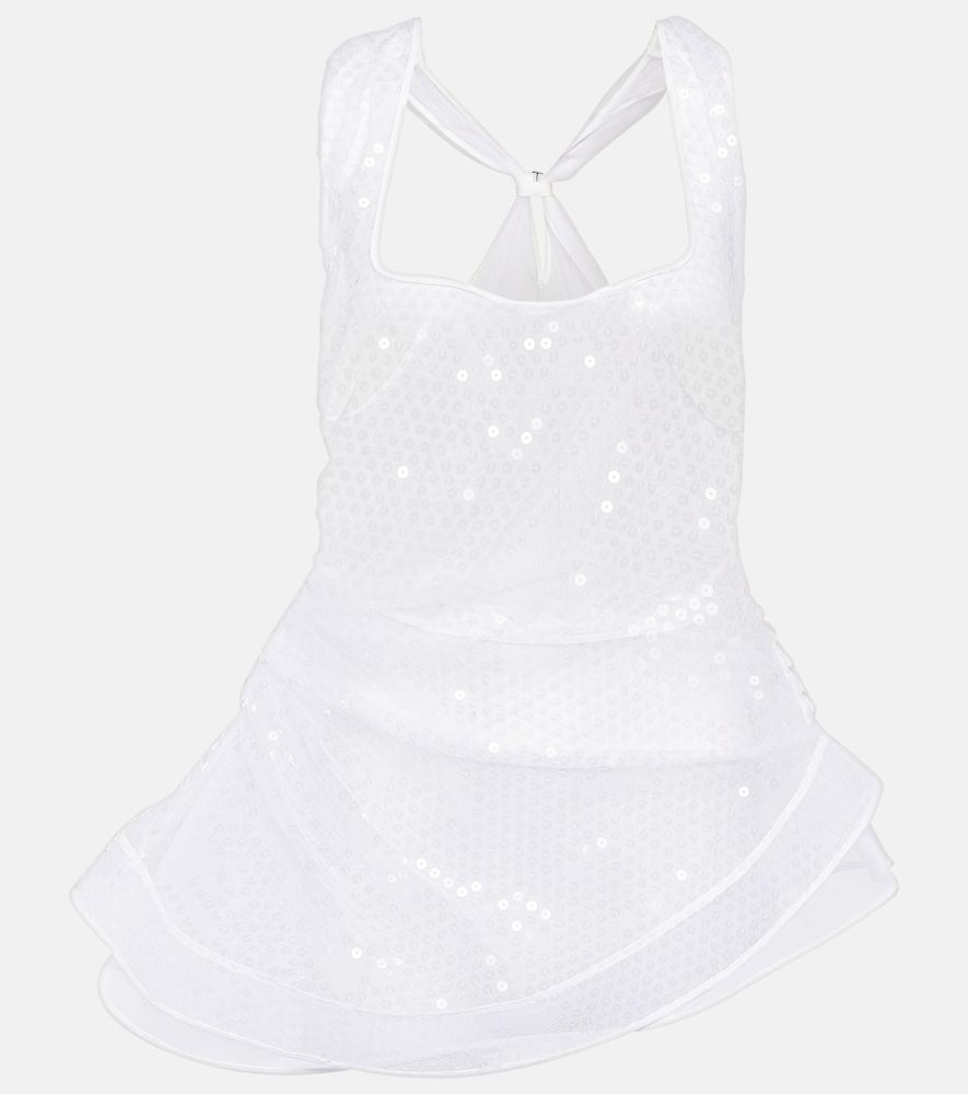 jacquemus le débardeur perle sequined top
