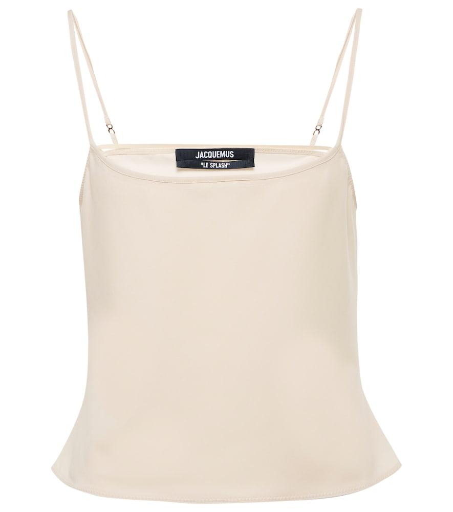 jacquemus le haut tangelo wool-blend tank top