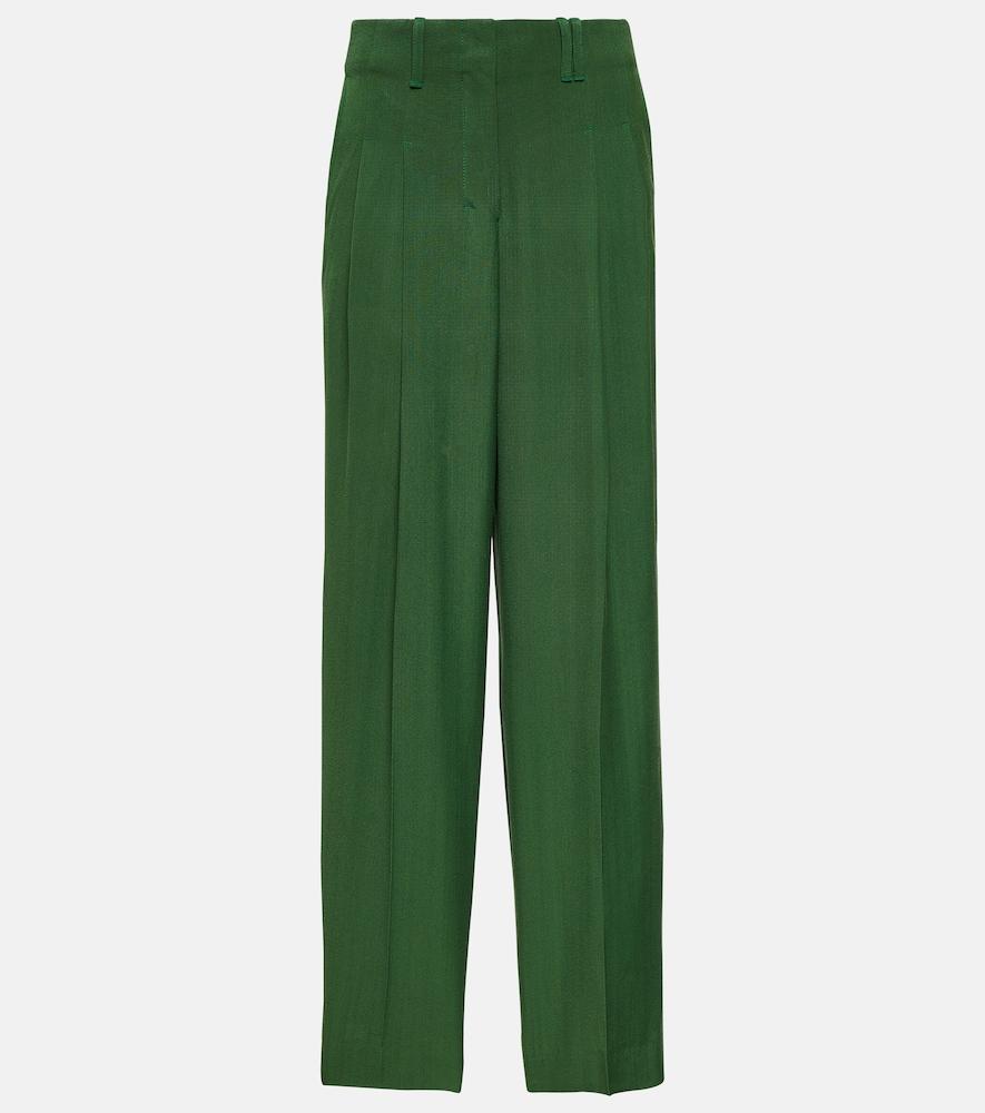 jacquemus le pantalon titolo high-rise wide-leg pants