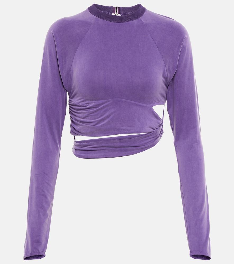 jacquemus le t-shirt espelho cutout crop top