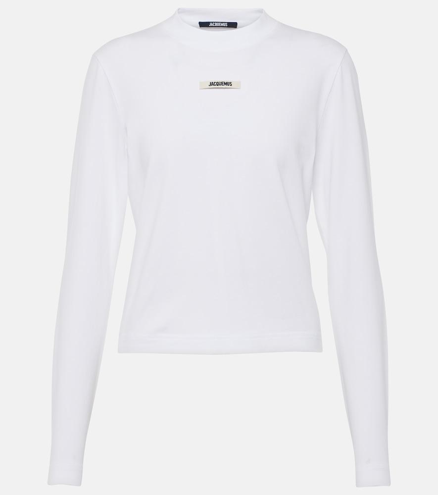 jacquemus le t-shirt gros grain manches longues top