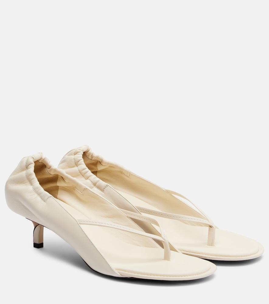 jacquemus leather thong sandals