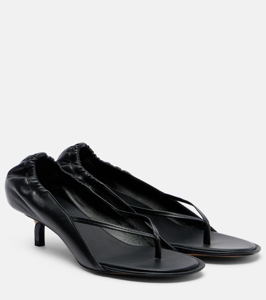 jacquemus leather thong sandals