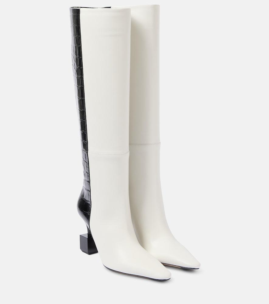 jacquemus les bottes bisou leather knee-high boots
