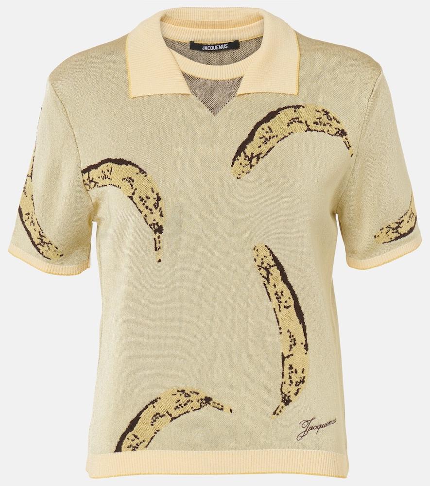 jacquemus marino jacquard polo shirt