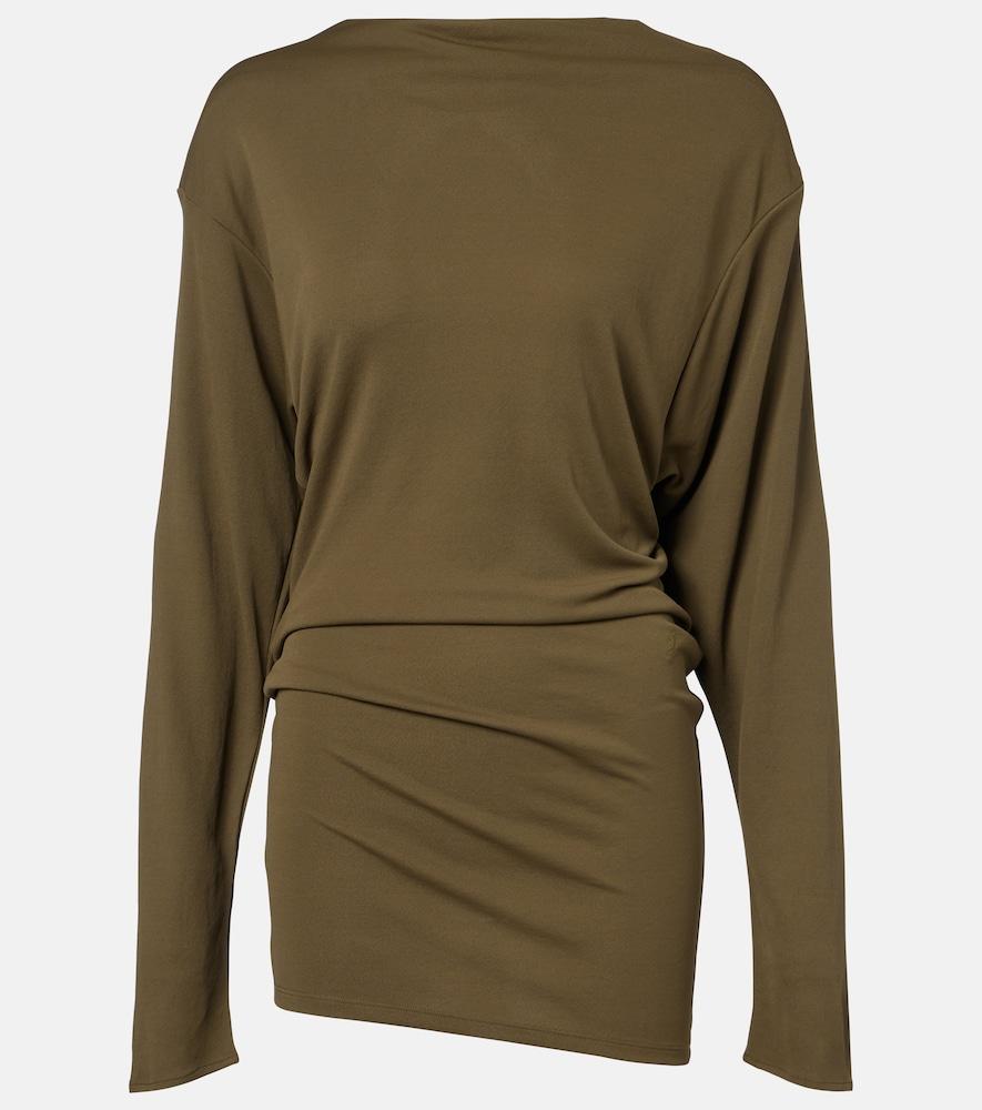 jacquemus mistral jersey minidress