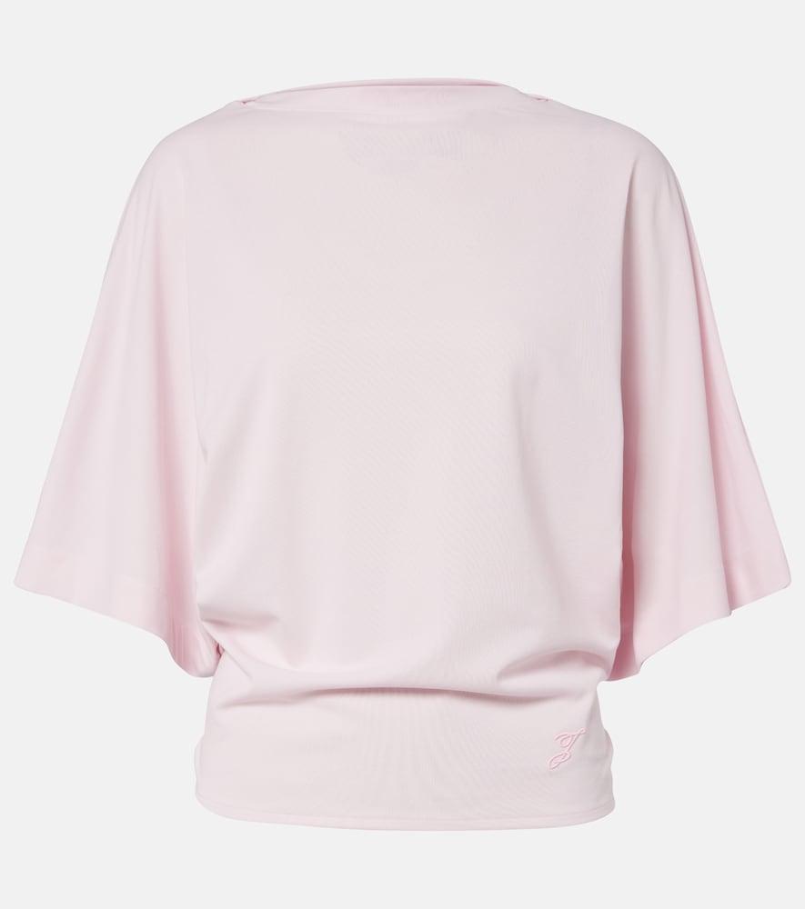 jacquemus moisson oversized open-back jersey t-shirt