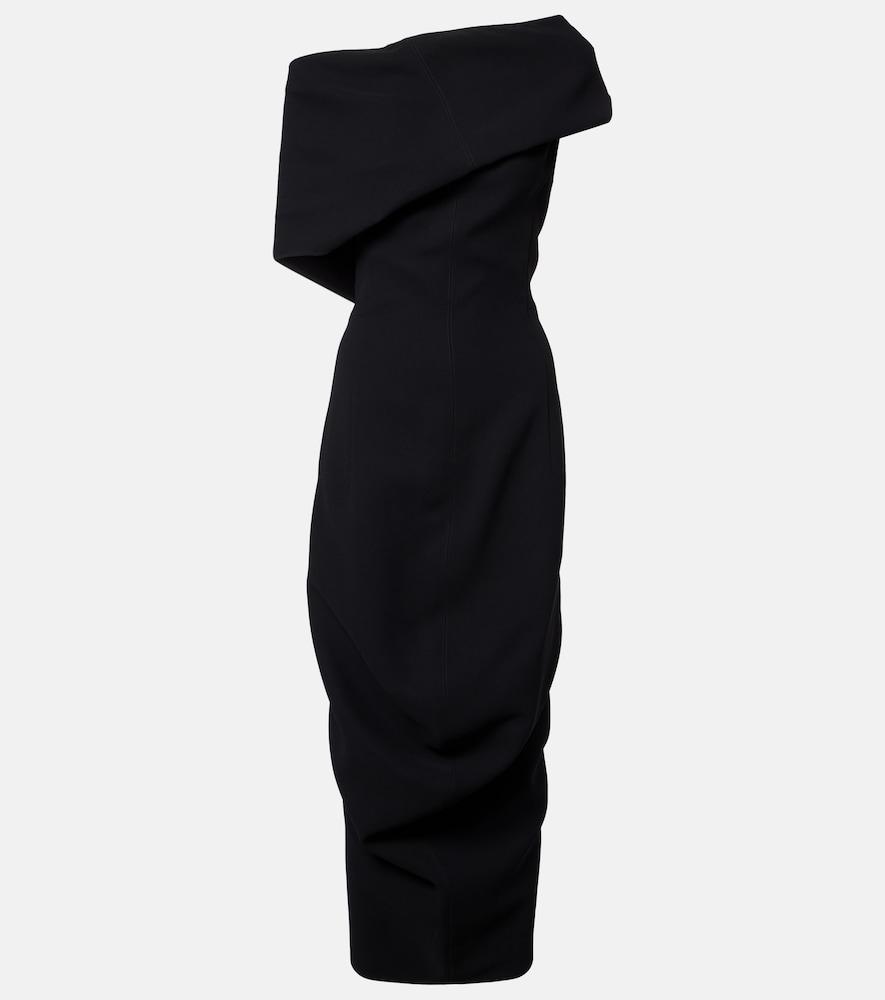 jacquemus one-shoulder midi dress