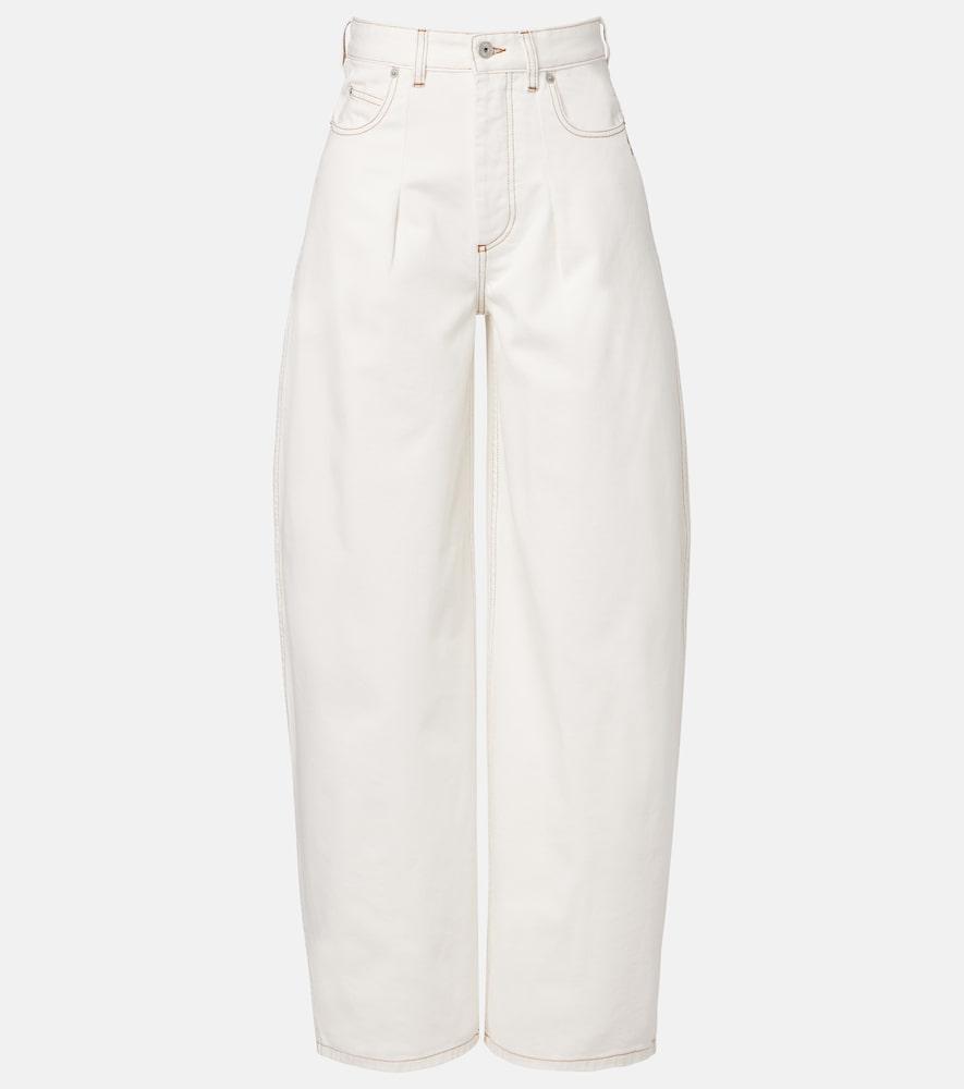jacquemus ovalo de-nîmes barrel-leg jeans