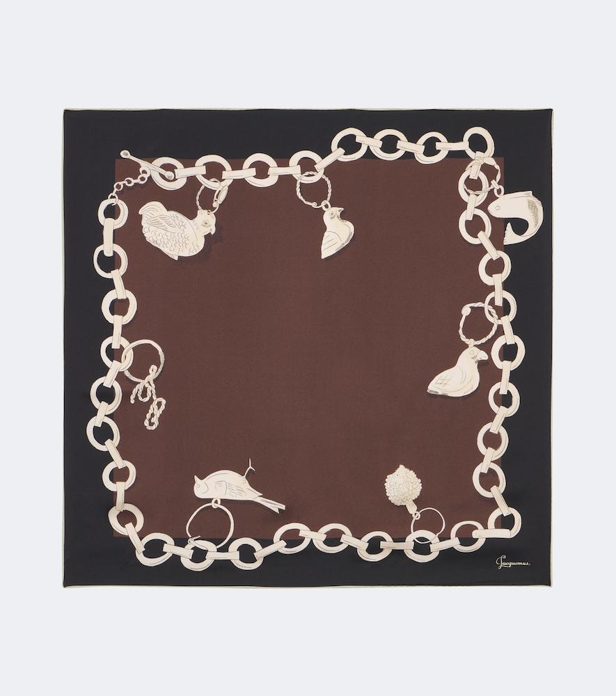 jacquemus pampille silk scarf