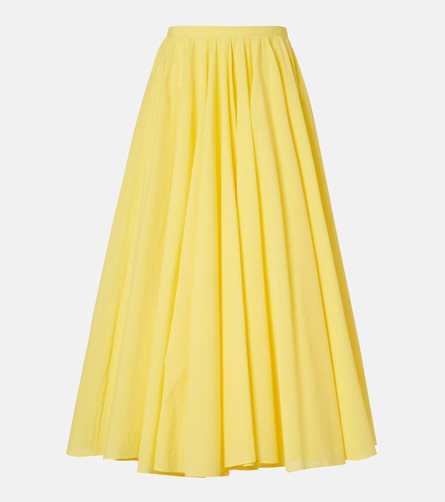 jacquemus paysan asymmetric cotton-blend midi skirt